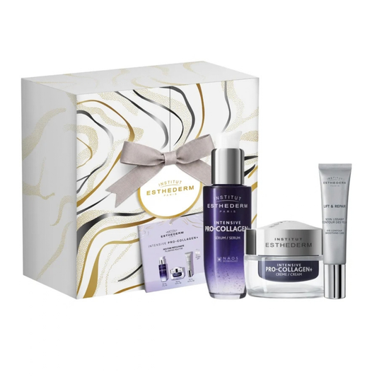 Coffret de Noël Institut Esthederm Pro-Collagen+ avec sérum, crème et soin contour des yeux Lift & Repair